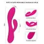 Portable Cordless Silicone Stick Massage Tool, Deep Muscle Tissue Muscle Fascia Release Pressure - Relieve Muscle Pain - The Best Assistant to Reduce Stress (Pink)