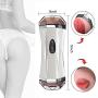 Male Hands Free Pockèt-Pûssy Men Mâsturbâtion Toys Relax Deluxe Adult Toys for Men Pleasure 2 in 1Double-Ended Design-8-frequency Vibration Mode-Intelligent Pronunciation（with Headset Mode）
