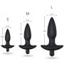 Qise Silicone Three Sizes Anal Plug Vibrator Adult Sex Toy for Masturbation (S)