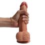 Double Layered Dildo, Anfei Dean 8.27 Inch Hyper Realistic Dual Layer Liquid Silicone Penis with Suction Cup, Bendable G-Spot Premium Cock Anal Sex Toys & Games for Female Masturbation