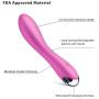 Cordless Electric Massager Waterproof with 10x Strong Vibration Patterns, Powerful Handheld Rechargeable Body Massage for Back Neck, Muscle Aches & Sport Recovery (Pink)