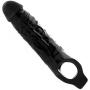 Wearable Rod Extension Enhancer Girth Extender Sleeve for Men Male 10 INCH Black