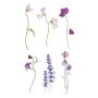 WYUEN 12 PCS/lot Flower Temporary Tattoo Sticker for Women Men Fake Tatoo Body Art Adult Waterproof Hand Stickers 9.8X6cm (FW12-04)