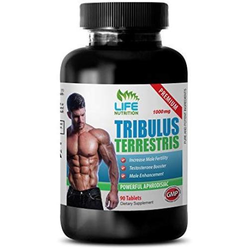 Testosterone booster for men - TRIBULUS TERRESTRIS EXTRACT 1000Mg - Tribulus strength testosterone booster - 1 Bottle 90 Tablets