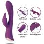 G Spot Rabbit Vibrator with Bunny Ears for Clitoris Stimulation, BEING FETISH Silicone Dildo Vibrator with 10 Vibration Modes Vibration Quiet Dual Motor for Women Couples Sex Toy Massager