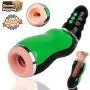 BEISHIDA Male Masturbator, Vibrating Male Masturbators with 3D Realistic Vagina Electric Male Masturbator Toys with 5 Suction Modes, 10 Sexy Vibration Speeds and Sexy Female Screaming