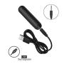 10 different speeds and powerful vibrations, wireless personal mini massager, waterproof, large size charging rod massage (black)