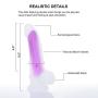UTIMI Liquid Silicone Dildo Dong with Suction Cup and Ball 8.3 Inch