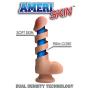 Xr Brands 13 Inch Ultra Real Dual Layer Suction Cup Dildo Without Balls