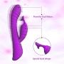 G Spot Vibrator - Silicone Clitoris Vagina Stimulator- Vibrator Rechargeable Waterproof Massager-Dildo 9 Modes for Couples and Women 8.31 in (Puple)