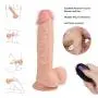 Bibida 8.26 inch penǐs Lifelike Thrusting Vibrating Multifunction Dîldɔ with Strong Suction Cup and Rotating Device for Beginners Bibida 8.26 inch penǐs Lifelike Thrusting Vibrating Multifunction Dîldɔ with Strong Suction Cup and Rotating Device for Beginners