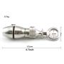 ThinkMax Stainless Steel Anal Plug Lock Rotate Open Expension Chastity for Restraints Slave Ass Hole