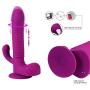 YiFeng Wireless Remote Control G-spot Dildo Vibrator, Fexible Stretching Rotating Rabbit Vibrator for Clitoris & Anal Stimulation