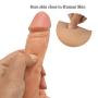 InvincibleFun Waterproof Tool 7.87 Inch with Suction Cup Big Suction Reàl Feel Massager for Women Play Soft and Flexible Skin Touch Safe and Healthy Wand Massager Swell