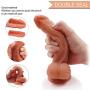 Liuyifo 7.5 inch Women Relax Vibrant Toy with Strong Suction Cup Hands-Free Body Vibrant Toy Tshirt