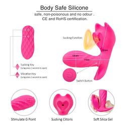 Elegant Comfort-Wearable Lovely Butterfly Massaging Love Toys - Changelable Speed- Wireless Remote Control Silent Soft Skin-Friendly - Body Relaxation