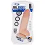Cloud 9 Novelties Dual Density Real Touch Thick Dildo with Realistic Painted Veins & Balls, Flesh, 8 Inch