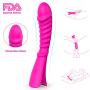 U Shape Couple Love Stimulation Remote Strong Sucking Vibrating Toys for Women Handsfree Sucking Toy USB Rechargeable Waterproof Wand for Sore Back Foot Neck Leg Soft Slicone Wireless Remote Control