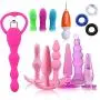 BDSM Games Kit for Couples ,Vibrantors Lock Ring, Love Eggs, Amal Plugs, Finger Stall Vaginial Balls Pleasure Adult Six Products Set BDSM Games Kit for Couples ,Vibrantors Lock Ring, Love Eggs, Amal Plugs, Finger Stall Vaginial Balls Pleasure Adult Six Products Set