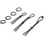 7 Pack Clock Ring Set - 4 Clock Rings Stimulating Ball And 3 Adjustable Cook Loops