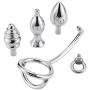 1SET Portable Stainless Steel Solid Metal Hook Delay RinDual-use Plug