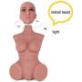 KingMansion Sex Doll Male Masturbator Torso Lifelike Half Real Size Love Doll with Vagina and Anal for Men