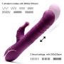 Realistic Thrusting Rabbit Vibrator Pulsator with Multi Speeds, Luvkis Eggey Rechargeable G-Spot Dildo Stimulator Adult Toy For Women Clitoris Vagina Massager for Solo and Couple Playing