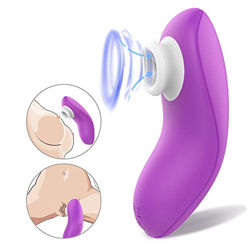 Clitoral Sucking Vibrator, G Spot Clit Vibrators, Clitoral Massager Waterproof Quiet Rechargeable with 9 Suction Patterns Adult Sex Toys for Women or Couples