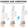 Automatic Pump Air Massager Tool with 3 Suctions and 4 Vibrations Multi-Functions Male Effective Electric Toys for Men