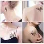 Temporary Tattoos Black Fake Tattoo Stickers Words Flowers Tree Owl Body Hand Neck Wrist Art Fashion Tattoos Removable Waterproofing 30 Sheets (color 4) Temporary Tattoos Black Fake Tattoo Stickers Words Flowers Tree Owl Body Hand Neck Wrist Art Fashion Tattoos Removable Waterproofing 30 Sheets (color 4)