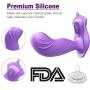 BOMBEX Silicone Panty Vibe - 10 Speeds Remote Control G-spot Clitoris Stimulator, Waterproof & Rechargeable, Hands-Free Wearable Vibrator for Women and Couples (Purple)