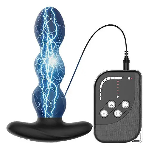 Electric Prostate/Anal Vibrators, 10 Modes Electric Stimulation/Estim Silicone Anal Plug, Torture Stimulator Device SM Sex Toys Butt Plug for Women Men Couples, USB-Rechargeable Electric Prostate/Anal Vibrators, 10 Modes Electric Stimulation/Estim Silicone Anal Plug, Torture Stimulator Device SM Sex Toys Butt Plug for Women Men Couples, USB-Rechargeable
