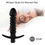 Anal Vibrator with 7 Stimulation Beads 10 Powerful Vibration Modes for Anal Play, PALOQUETH Rechargeable Anal Stimulator Sex Toy Butt Plug for Men Women Couples