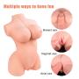 3D Life-Size Male Masturbator Love Doll C Cup Realistic Adult Sex Toy Stroker for Men Masturbation Women Full Size Real Torso Pussy Ass with Lifelike Vagina Anal Butt Massage Pussycat Dolls for Man