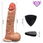 Realistic Dildos Vibrators, Proxoxo Lifelike 360°Rotation Penis, Rechargeable Waterproof Adult Toys with 20-Frequency 32ft Remote Control, Silicone Vibrating Dildo for Sex Vaginal G-spot Anal Play …