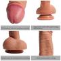 7.78 Inch for Women Beginners Realistic Size Flexible Dīldɔ with Powerful Suction Cup