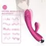 Handheld Massager Cordless with 2 Motors Waterproof 10 Vibration Acupressure Reflexology Tool Electric for Full Body Relax