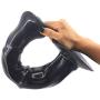 Huge Super Long Horse Cock Type Anal Dildo 13.8&quotx3.35&quotx5.12" Big Plug Ribbed Body Strong Suction Cup (Black)