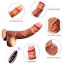 Big Realistic Dillo with Automatic Muti Speed Vibrating Telescopic Underwear Therapy Tshirt