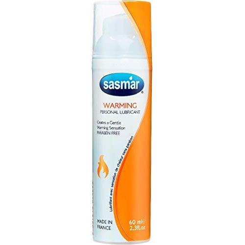 SASMAR Warming Water Based Personal Lubricant, 2.3 Ounce