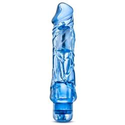 Eden 9" Soft Large Thick Realistic Vibrating Dildo, Multi Speed Powerful Vibrator, Sex Toy for Women, Blue