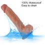 8.9 Inch Realistic Dîldɔ with Suction Cup Ultra Soft Medical Grade Si-licone Rod for Women