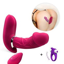 SHWSM Sex Wearable Clitoris Vagina Vibrator G-Point Stimulator- Quiet Dual Motor -Wireless Remote -7 Kinds of Vibration Frequency -100% Waterproof T-Shirt