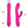 Personal Wand Massager with Strong Vibration Modes Waterproof Electric Cordless Massager Perfect Vibrate on Neck, Back, Foot, Hand Pains & Sports (Pink)