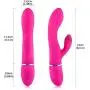 Handheld Waterproof Wand Massager - 10 Powerful Speed Mode by Dual Motors - Arbitrary Bending - Safe Silicone & USB Magnetic Charging - Body Massager Cordless Wand