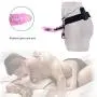 MATATA Vibrating Strap On Dildo Dong with Adjustable Harness for Lesbian Realistic Penis Cock Anal Sex Toys for Female Masturbation(Pink)