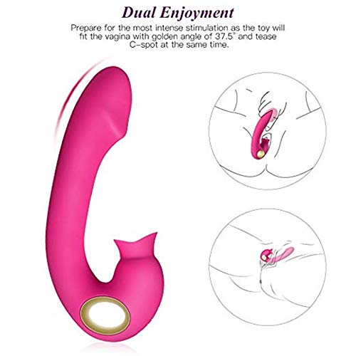 MXJYB Waterproof 7 Frequency Vibration Suction Massager, USB Charging, Multi-Speed Wireless Suction Simulator, Silent Waterproof d Vibration Massage MXJYB