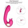 MXJYB Waterproof 7 Frequency Vibration Suction Massager, USB Charging, Multi-Speed Wireless Suction Simulator, Silent Waterproof d Vibration Massage MXJYB