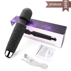 Portable USB Rechargeable Vibrator Handheld Wand Massager Powerful Magic Massage Toys Waterproof for Body Muscle Aches