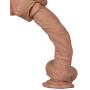 Namee Deluxe Realistic Dong Penis, 20 CM Premium Dildo Huge Cock with Natural Tight Veins and Extra Strong Suction Cup&Ball for Woman Adult Sex Toys Sex Games (415 g) (7 inches)